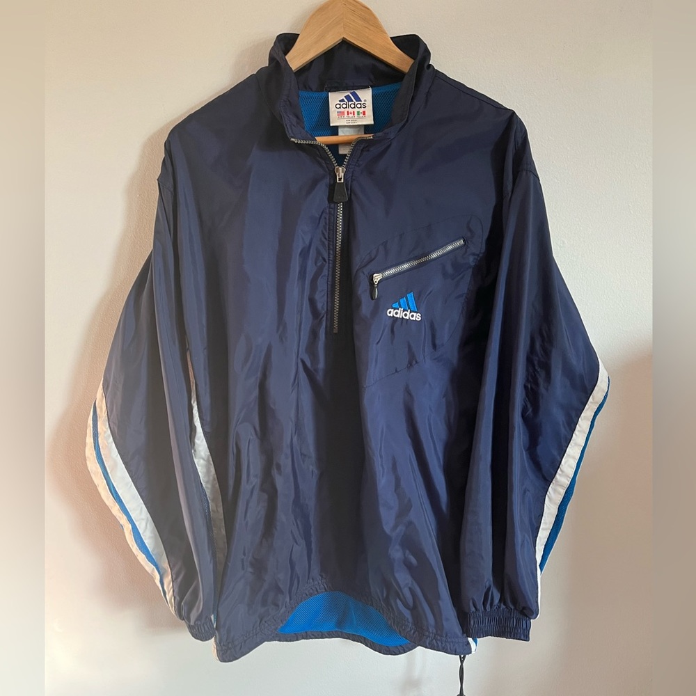 Vintage Adidas Pullover Jacket / Windbreaker / 90s